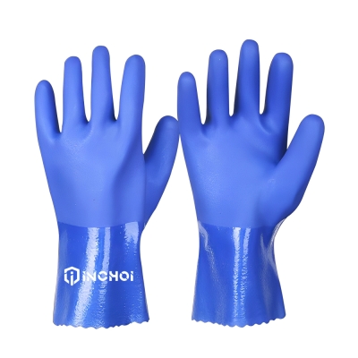 Sandy PVC Chemical Resistant Gloves - Seamless Knit Liner
