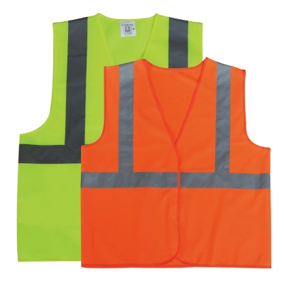 Hi-Vis One Horizontal & Two Vertical Tapes Vest