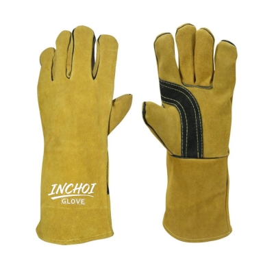 Leather Welding Gloves with Reinforced Palm