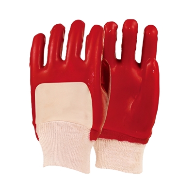 Red PVC Chemical Resistant Gloves