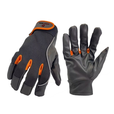 High-Visi Mechanical Gloves with Reflective Strips