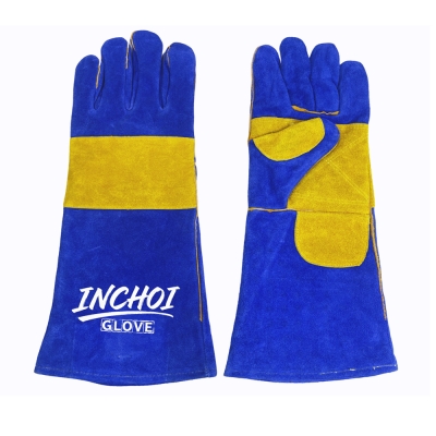 Leather Welding Gloves with Reinforced Palm