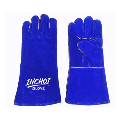 Leather Welding Gloves with Reinforced Palm