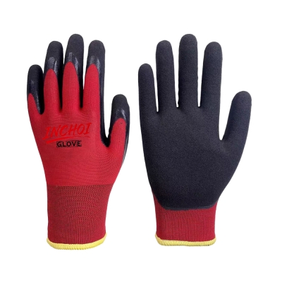 Double Layer Winter Nitrile Gloves