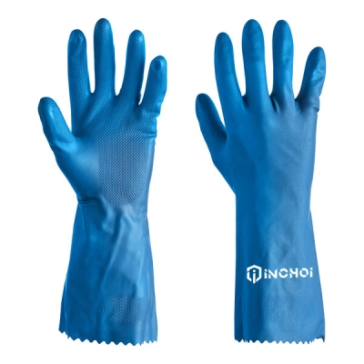 Unlined Nitrile Industrial Gloves