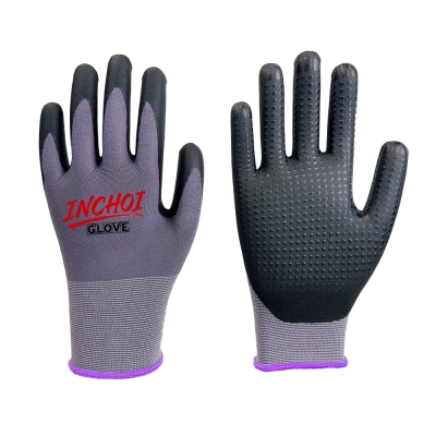 Water-Based PU/Nitrile Gloves with Dots